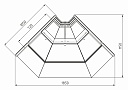 Чертеж GC111 VV-6-1 dynamics corner inside 90 (no sidewalls )